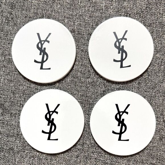 Mme_Chic Other - YSL White Coasters Set